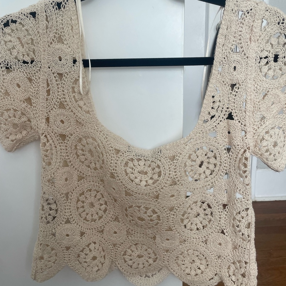Zara crochet top